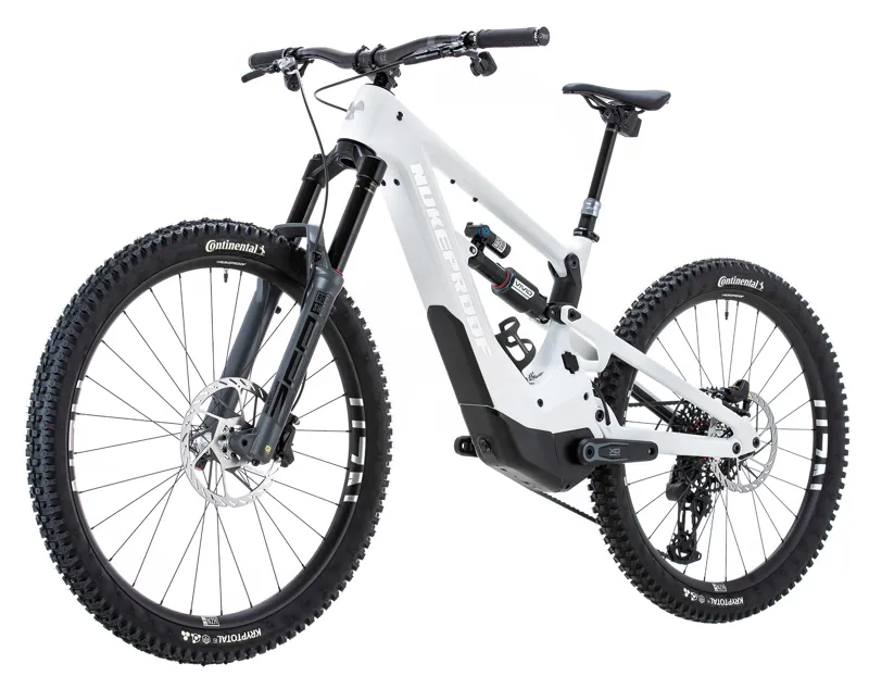Nukeproof Megawatt 297 RS Carbon E-Mountain Bike X0 Eagle in White-2